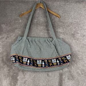 Plaid Cottage Tote Purse Quilted Bag Cats Ballerina Fishing Grandma Prairie